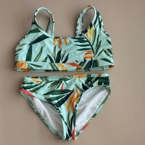 Tropical Print Kids Swim Set - Abercrombie kids